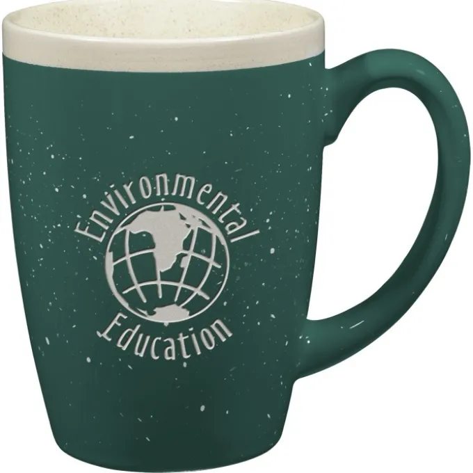 Adobe Ceramic Mug - 14 oz - Deep Etch