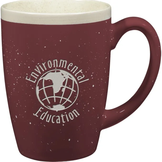 Adobe Ceramic Mug - 14 oz - Deep Etch