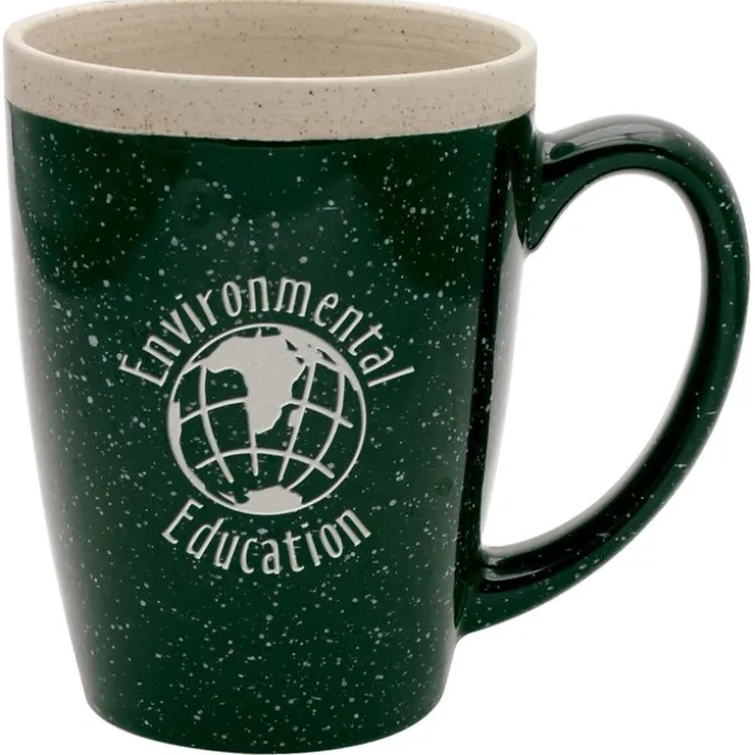 Adobe Ceramic Mug - 14 oz - Deep Etch