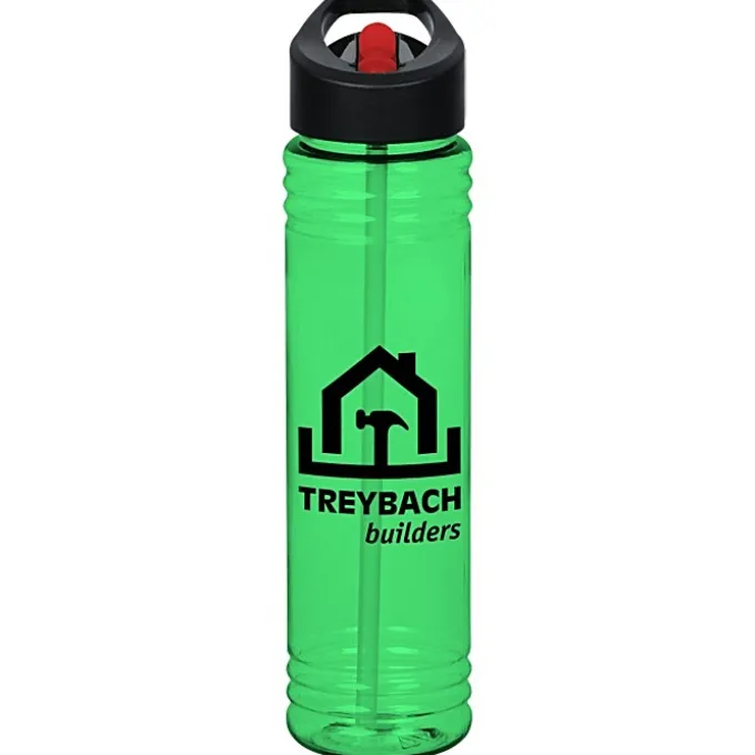 Adventure Bottle with Two-Tone Flip Straw Lid - 32 oz