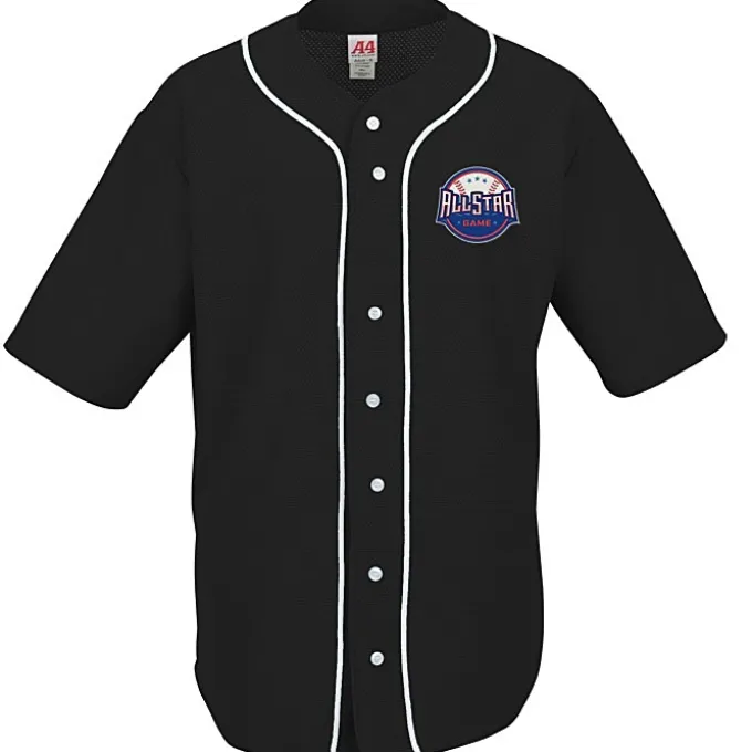 A4 Full Button Baseball Shirt