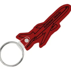 Airplane Soft Keychain - Opaque