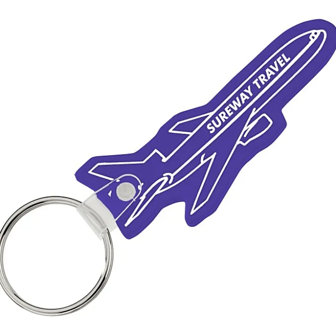 Airplane Soft Keychain - Opaque