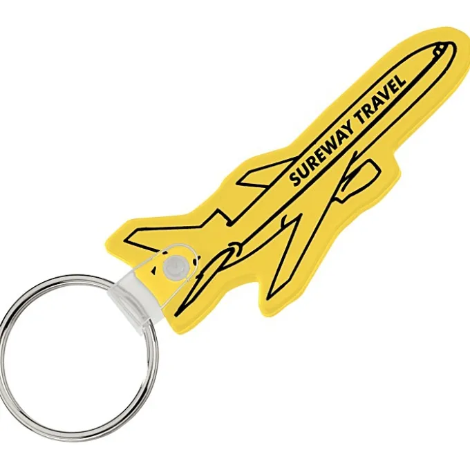 Airplane Soft Keychain - Opaque