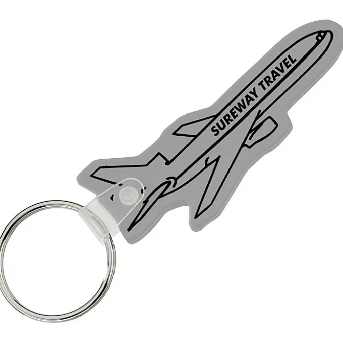 Airplane Soft Keychain - Opaque