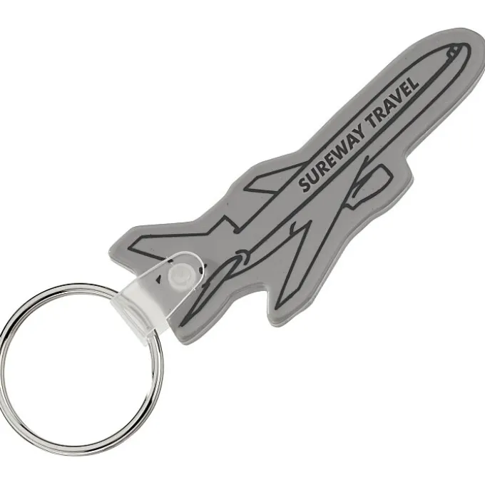 Airplane Soft Keychain - Opaque