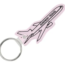 Airplane Soft Keychain - Opaque