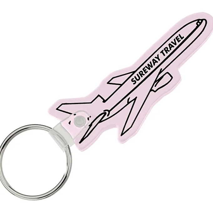 Airplane Soft Keychain - Opaque