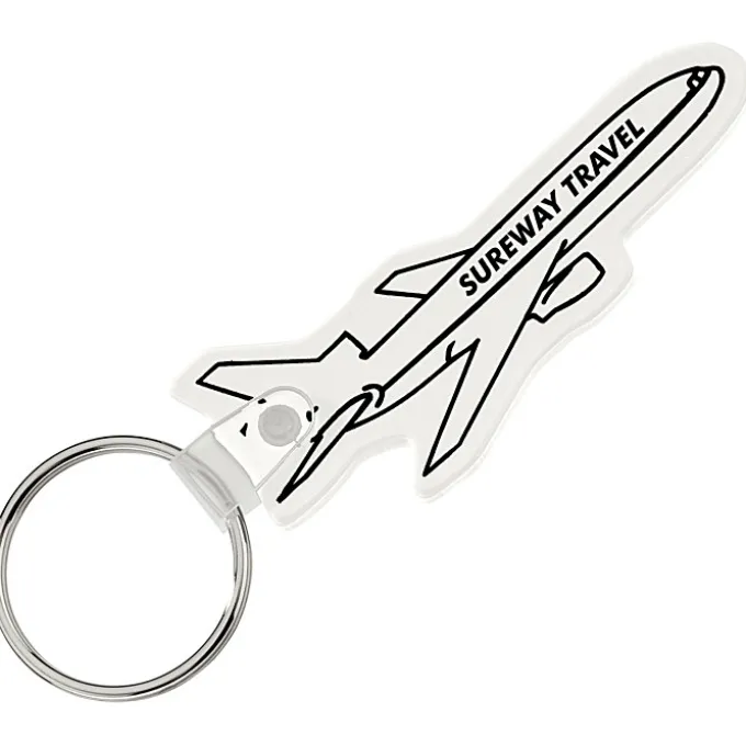 Airplane Soft Keychain - Opaque