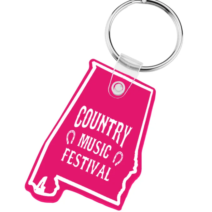 Alabama Soft Keychain - Translucent