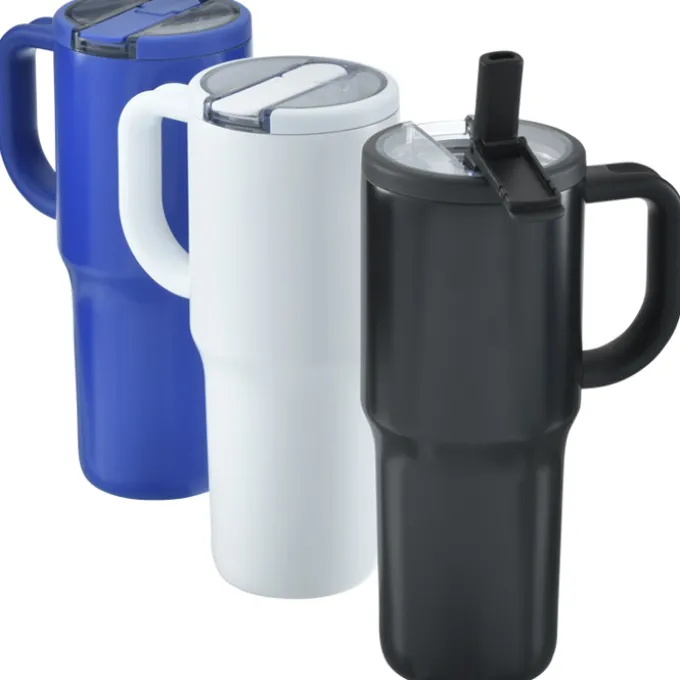 Alpine Vacuum Mug with Flip Up Straw - 30 oz.
