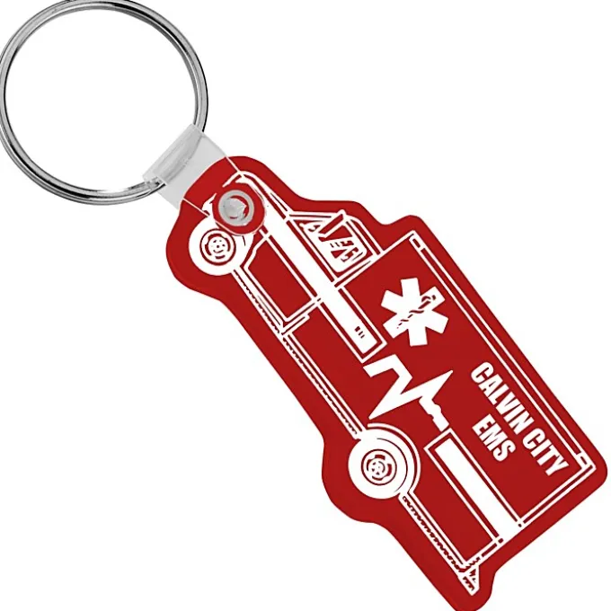 Ambulance Soft Keychain - Translucent
