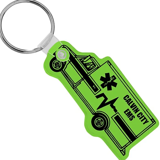 Ambulance Soft Keychain - Translucent