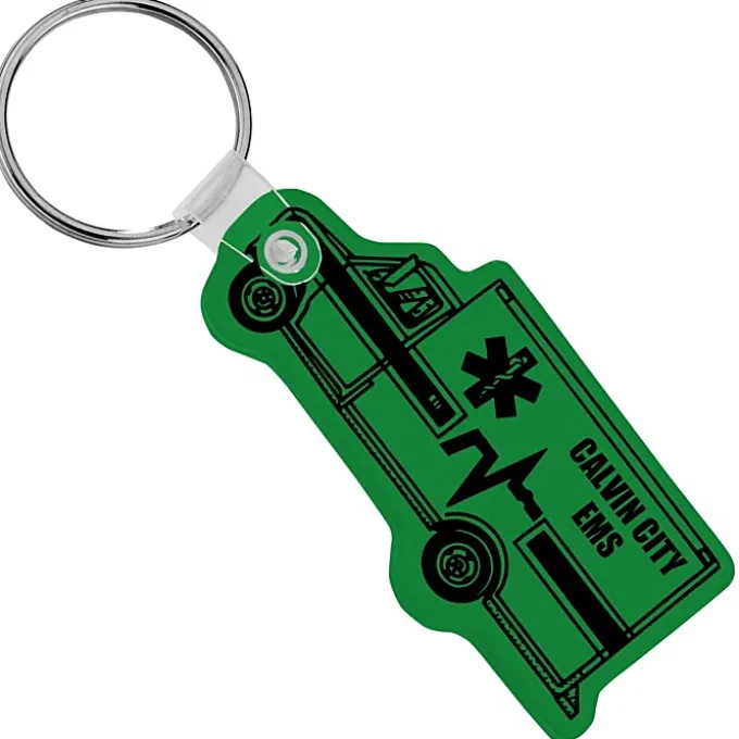 Ambulance Soft Keychain - Translucent