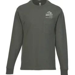 American Apparel Super Heavyweight Long Sleeve Pocket T-Shirt