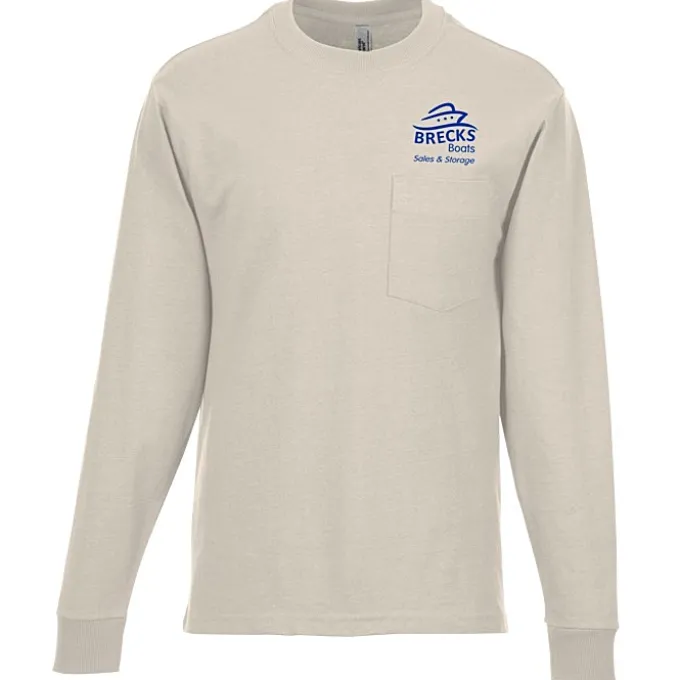 American Apparel Super Heavyweight Long Sleeve Pocket T-Shirt