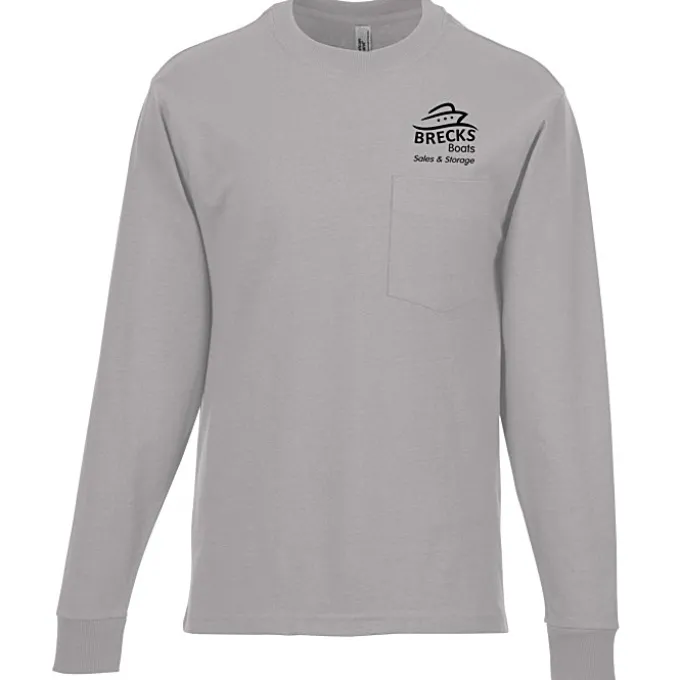 American Apparel Super Heavyweight Long Sleeve Pocket T-Shirt