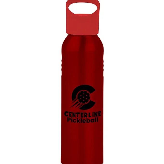 Angle Up Aluminum Sport Bottle - 22 oz - 24 hr