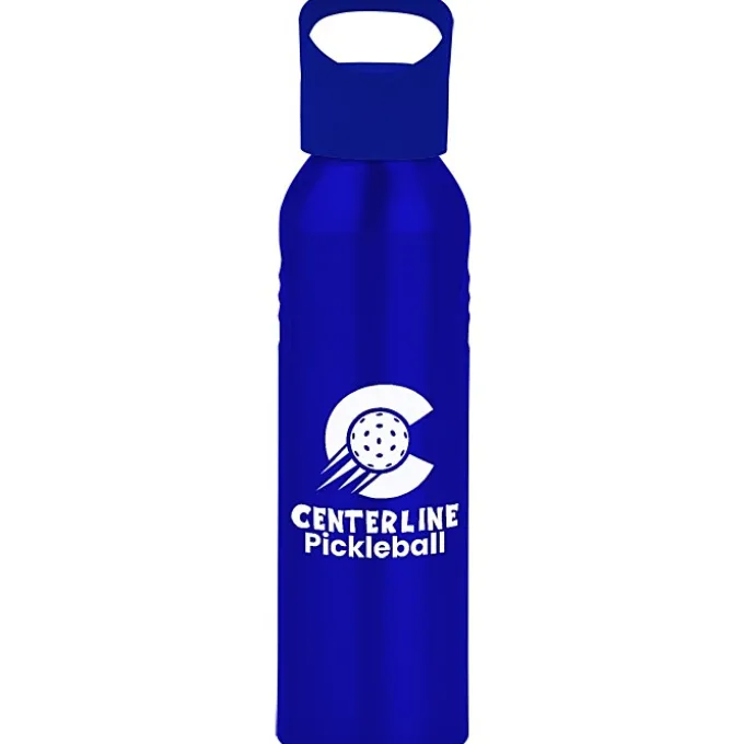 Angle Up Aluminum Sport Bottle - 22 oz - 24 hr