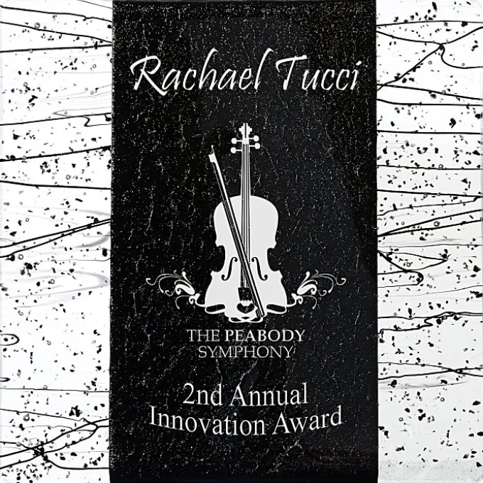 Art Glass Fusion Plaque - Black
