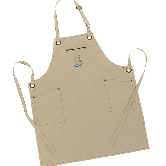 Artisan Barley Contrast Stitch Bib Apron