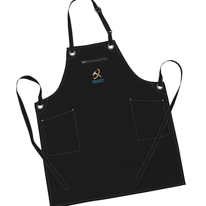 Artisan Barley Contrast Stitch Bib Apron