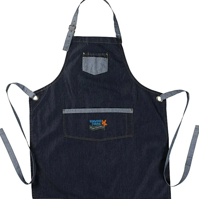 Artisan Contrast Denim Bib Apron