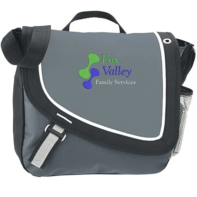 A Step Ahead Messenger Bag - Embroidered