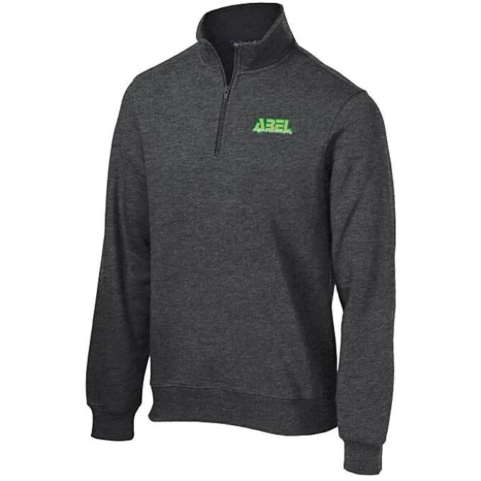 Athletic Fit 1/4-Zip Sweatshirt - Men's - Embroidered - 24 hr