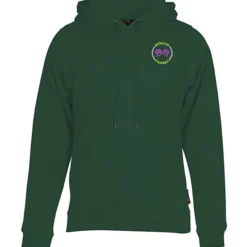 Athletic Fleece Pullover Hoodie - Embroidered