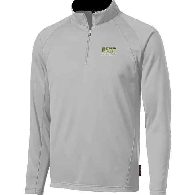 Athletic 1/4-Zip Fleece Pullover - Embroidered