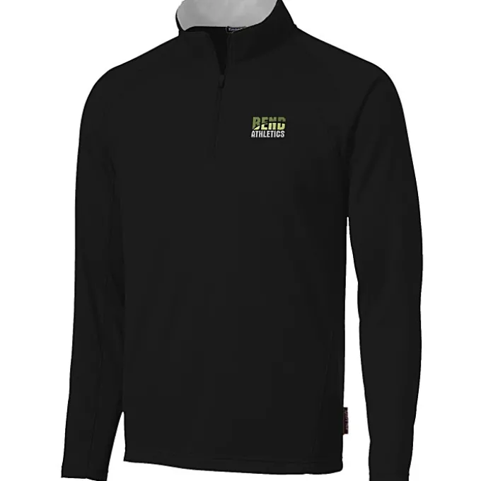 Athletic 1/4-Zip Fleece Pullover - Embroidered