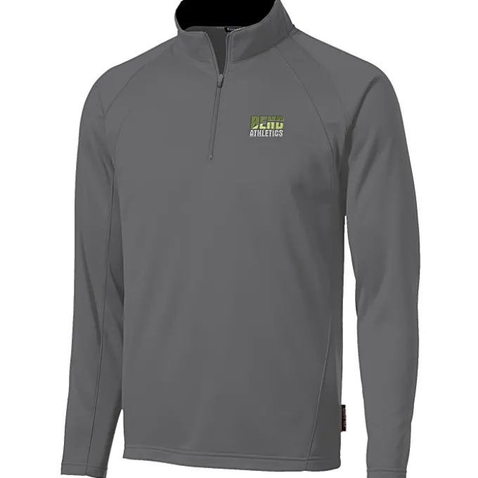 Athletic 1/4-Zip Fleece Pullover - Embroidered