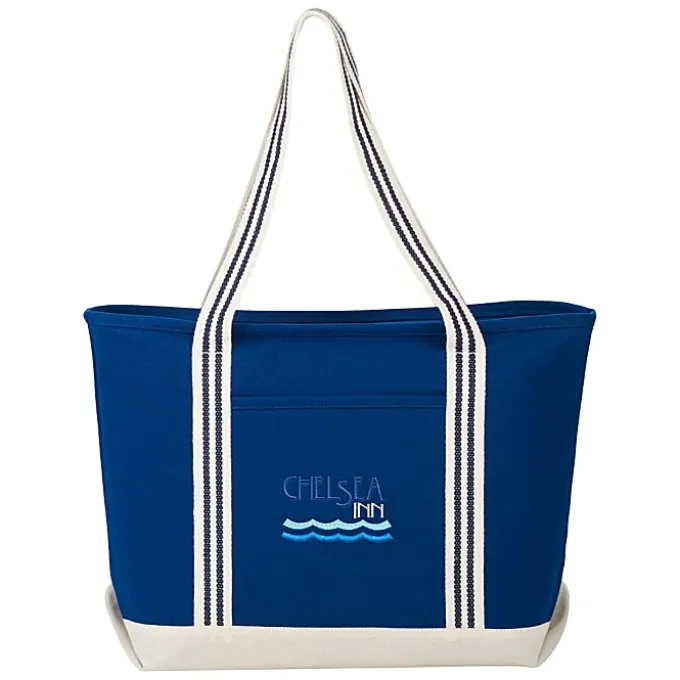 Atlantic 20-oz Cotton Zippered Tote - Embroidered