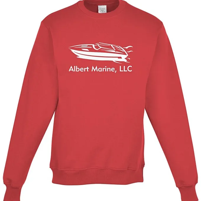 Augusta All-Day Core Basics Fleece Crew Sweatshirt