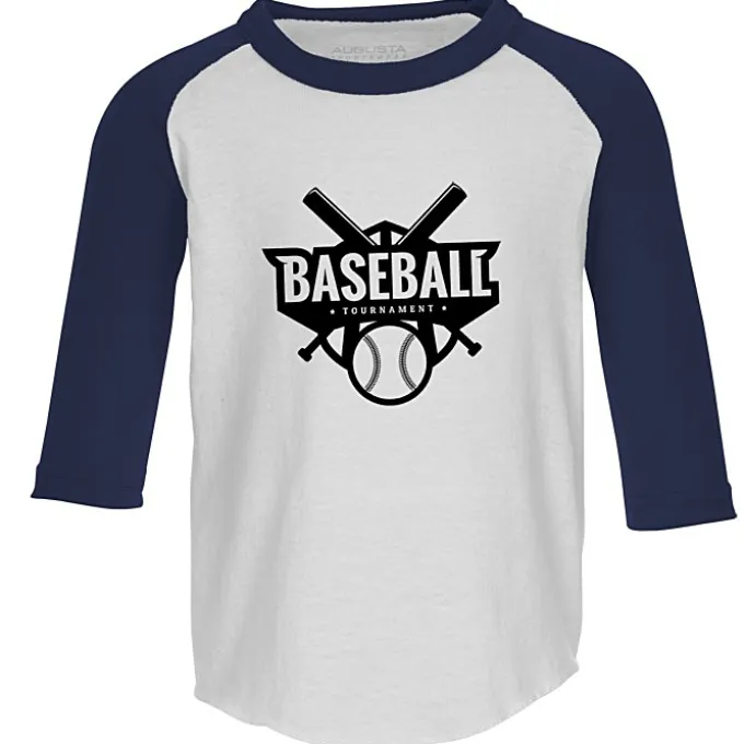 Augusta 3/4 Sleeve Baseball Jersey - Toddler - Screen