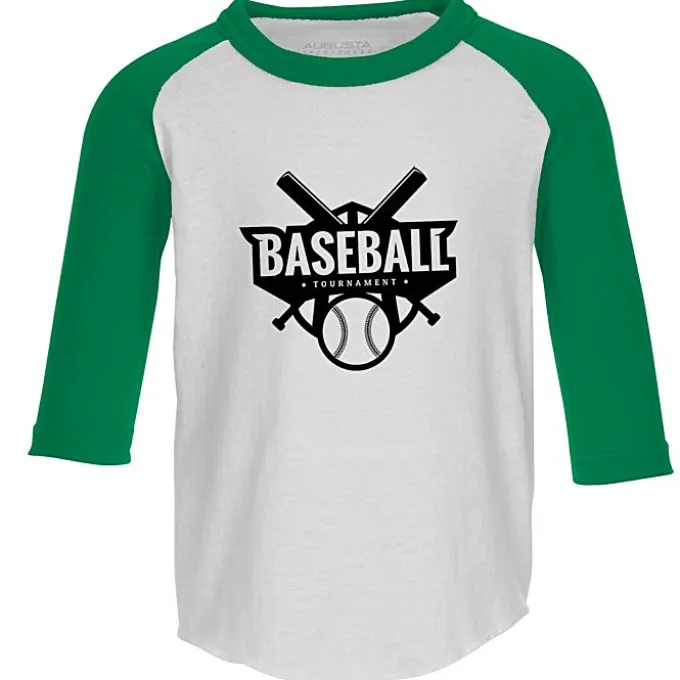 Augusta 3/4 Sleeve Baseball Jersey - Toddler - Screen