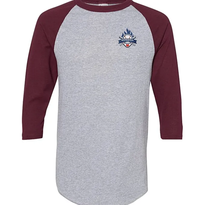 Augusta 3/4 Sleeve Baseball Jersey - Embroidered