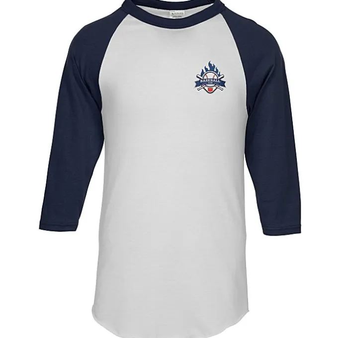 Augusta 3/4 Sleeve Baseball Jersey - Embroidered