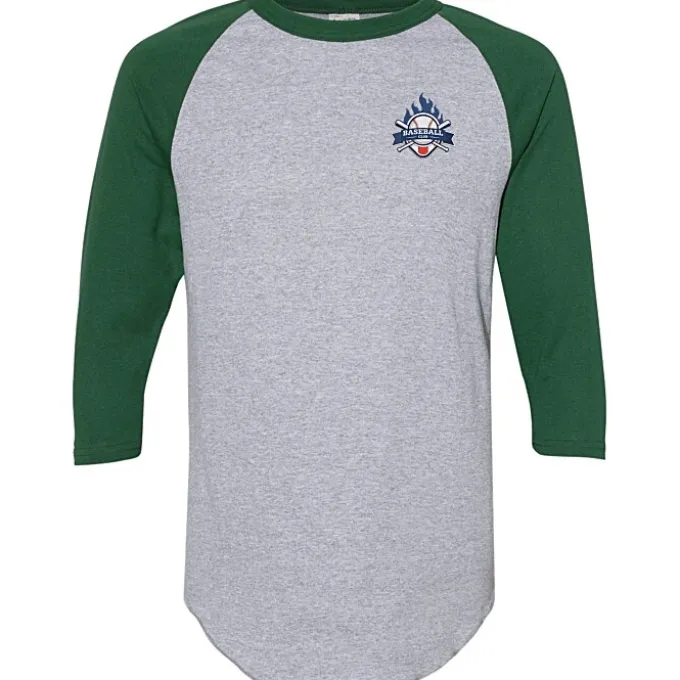 Augusta 3/4 Sleeve Baseball Jersey - Embroidered