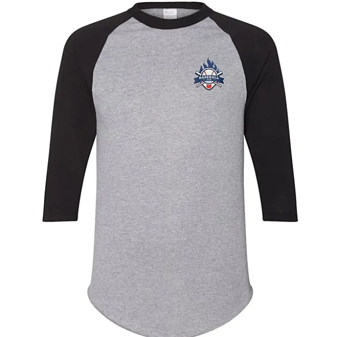 Augusta 3/4 Sleeve Baseball Jersey - Embroidered