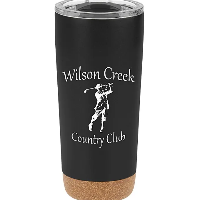 Austin Vacuum Tumbler with Cork Bottom - 20 oz. - 24 hr