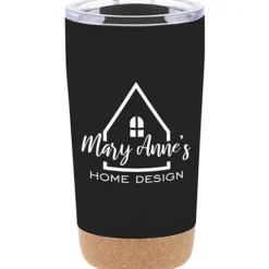 Austin Vacuum Tumbler with Cork Bottom - 16 oz. - 24 hr