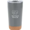 Austin Vacuum Tumbler with Cork Bottom - 16 oz. - Laser Engraved