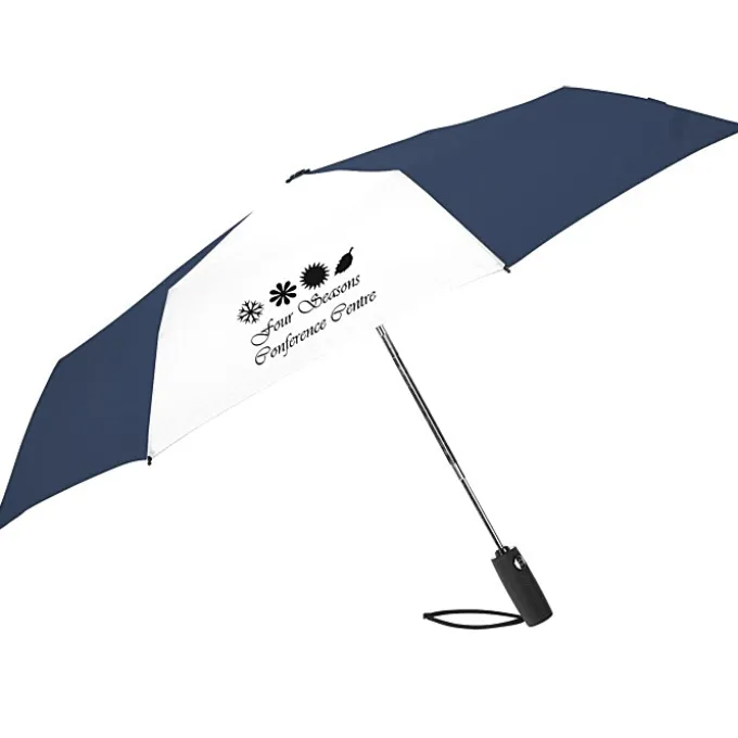 Auto Open / Close Compact Travel Umbrella - 42-inch Arc