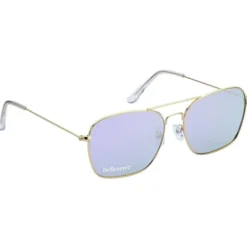 Aviator Sunglasses with Mirrored Lens
