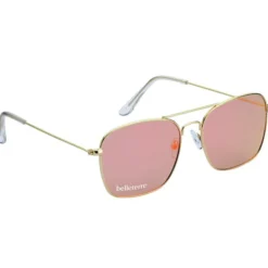 Aviator Sunglasses with Mirrored Lens