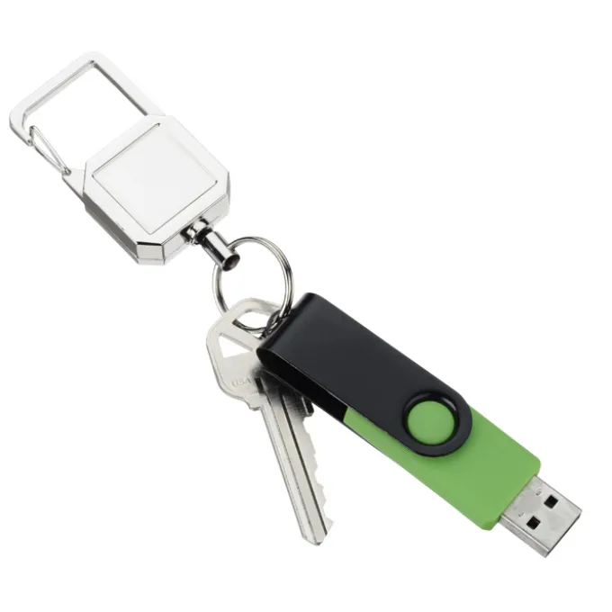 Badge Reel Keychain with Carabiner