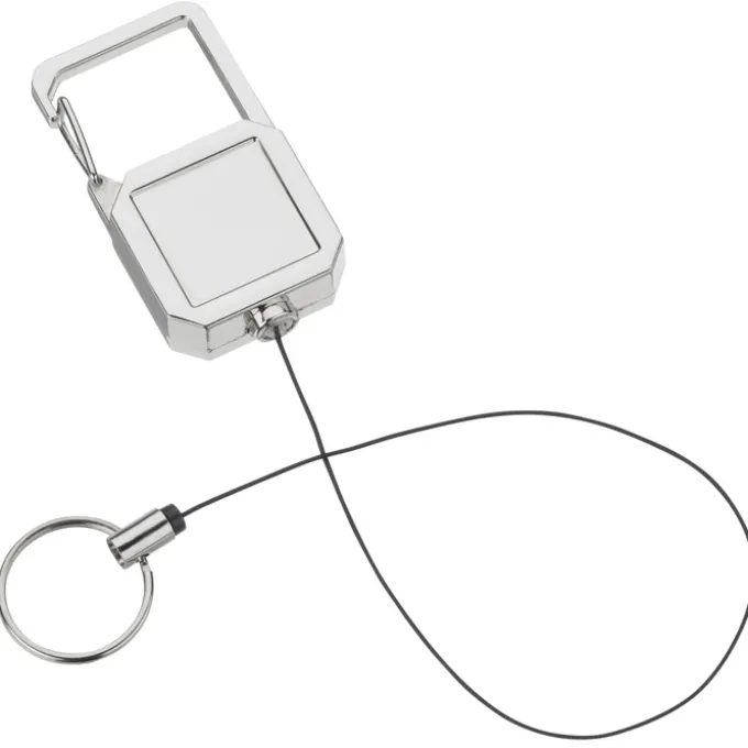 Badge Reel Keychain with Carabiner