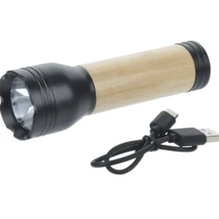 Bamboo Accent Rechargeable Flashlight